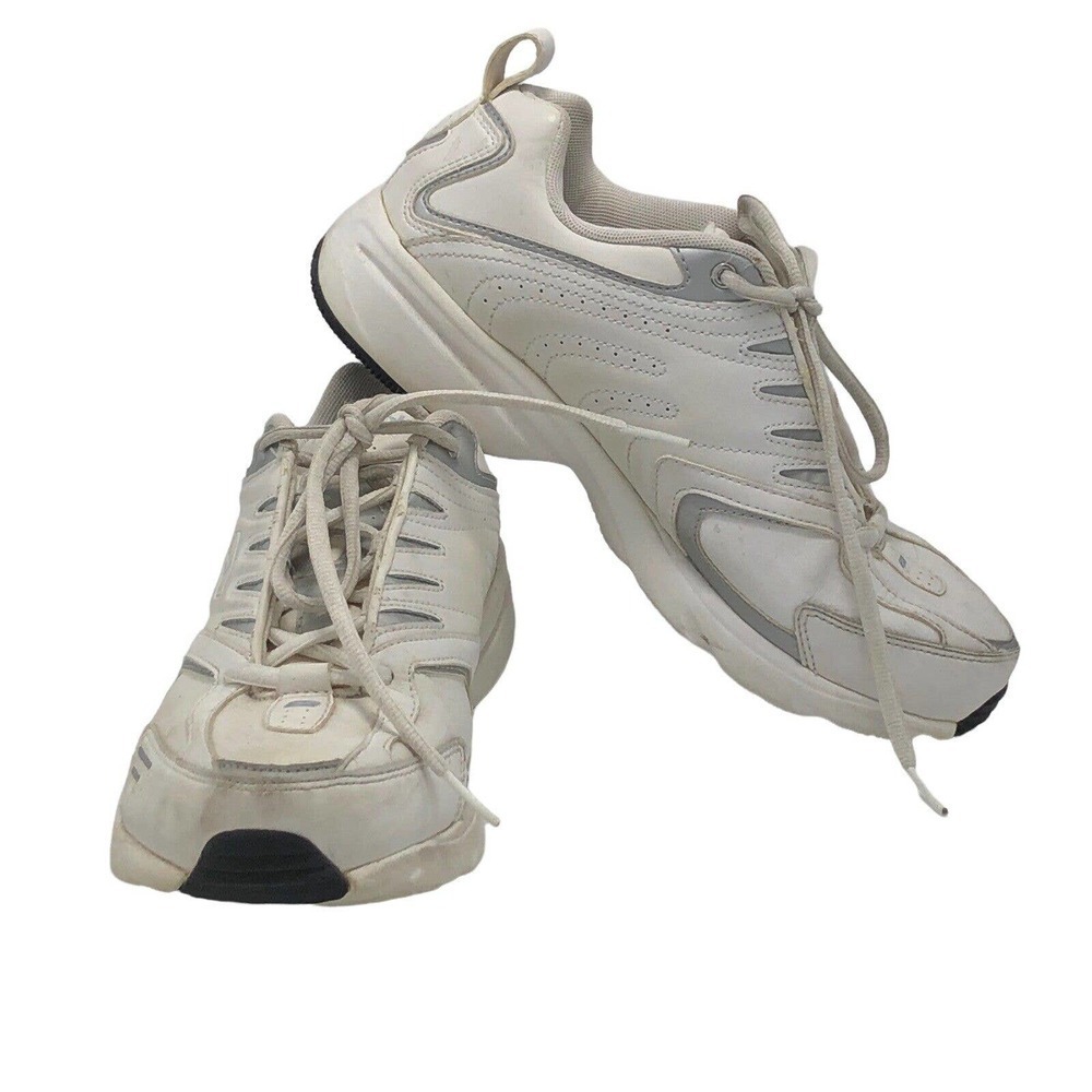 Reebok Womens 3D Ultralite Classic White Leather Lace Up Walking Shoes Size US 7